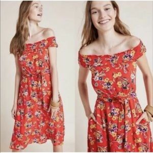 Anthropologie 52 conversation floral dress